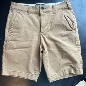 Hollister Men's Khaki Flat Front Shorts